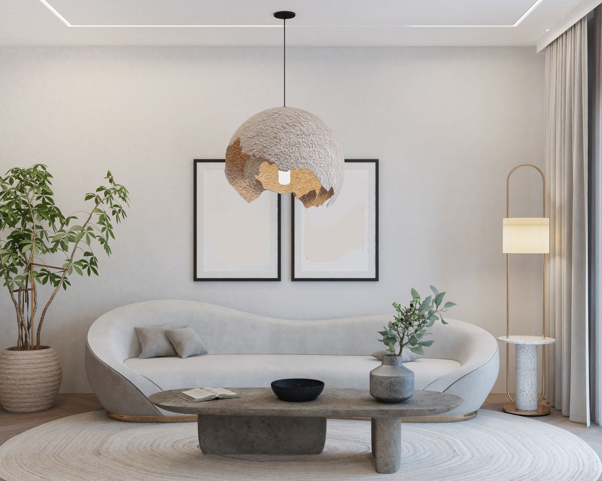 Modern living room interior